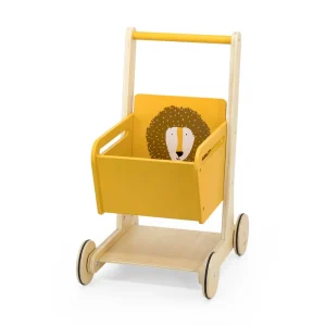 Chariot de Courses Lion Curieux en Bois FSC® – Jeu d'Imitation