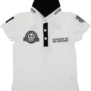 Polo Interdit De Me Gronder Route 66 blanc