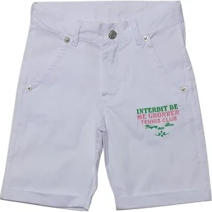 Short Interdit De Me Gronder Match Blanc