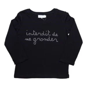 T-shirt manches longues Interdit De Me Gronder Métal