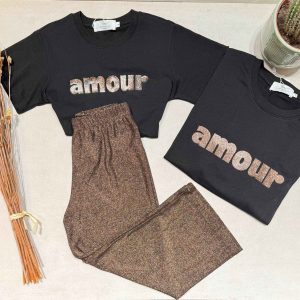 Tee-shirt Amour noir
