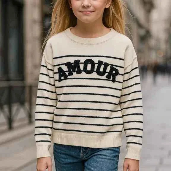 Pull marinière Amour