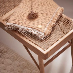 Couverture berceau fringe