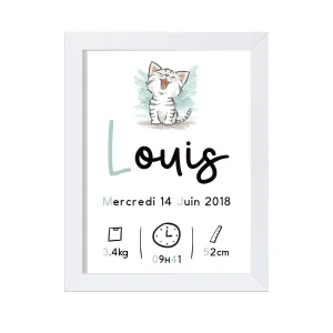 Affiche de Naissance "Modèle 9"