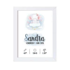 Affiche de Naissance "Modèle 12"