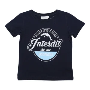 T-shirt Interdit De Me Gronder Blue marine