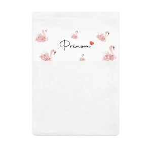 Gant de toilette personnalisable | Cygne