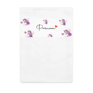 Gant de toilette personnalisable | Licorne