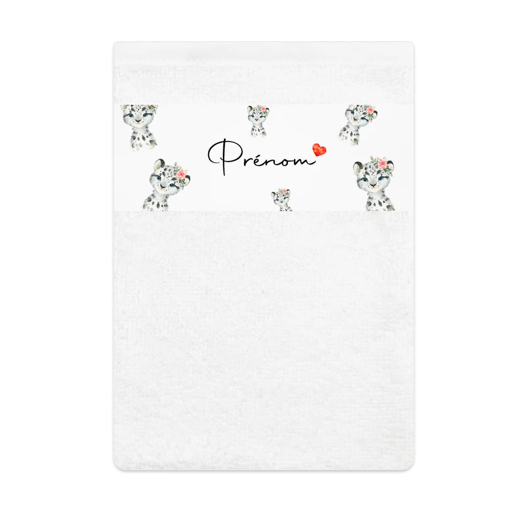 Gant de toilette personnalisable | Léopard – Image 2