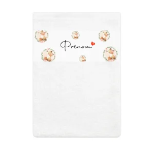 Gant de toilette personnalisable | Foxes