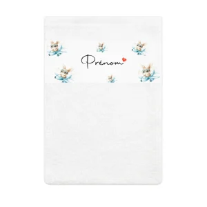 Gant de toilette personnalisable | Lapin pilote