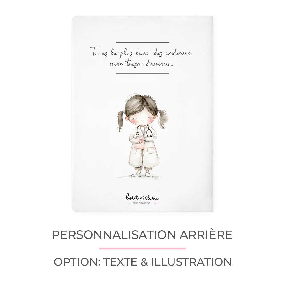 Protège carnet de santé personnalisable "Petite Docteure" – Image 4