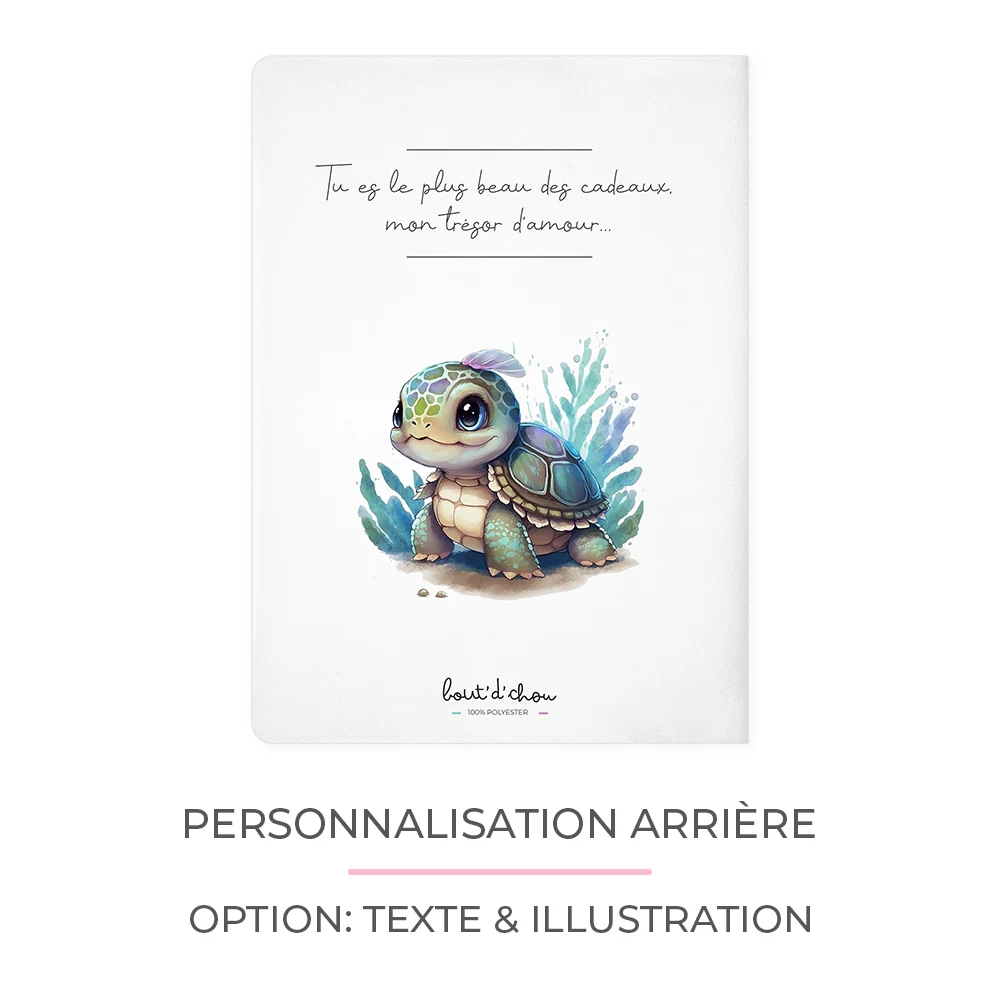 Protège carnet de santé personnalisable "Tortue" – Image 3