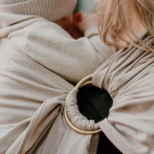 Ring Sling en Coton Café