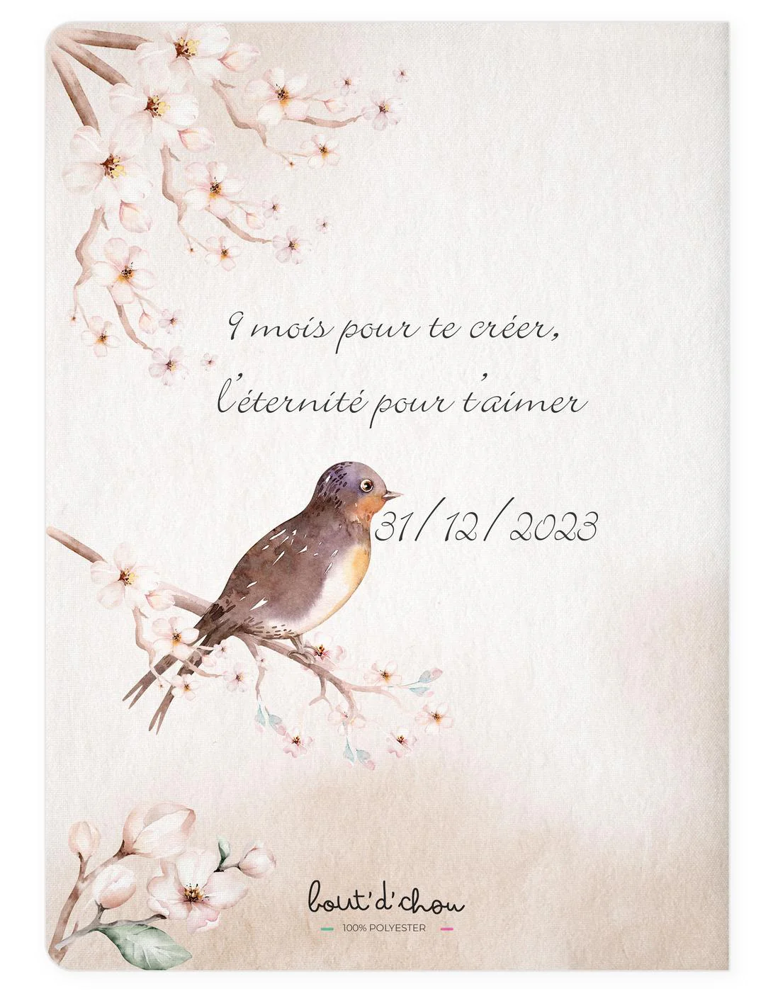 Protège carnet de santé personnalisable "Lovely Birds" – Image 2