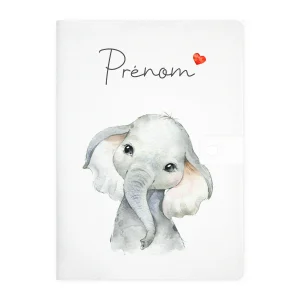 Protège carnet de santé personnalisable "Éléphant"
