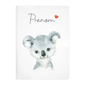 Protège carnet de santé personnalisable "Koala"