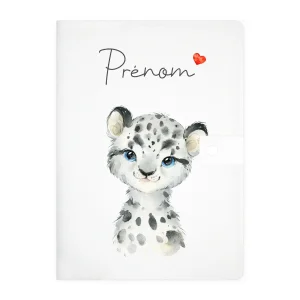 Protège carnet de santé personnalisable "Léopard"