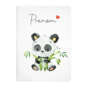 Protège carnet de santé personnalisable "Panda Bamboo"