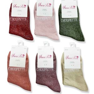 Chaussettes Brillantes Fille – Mot “Choupette”