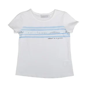 T-shirt Interdit De Me Gronder Ciel blanc