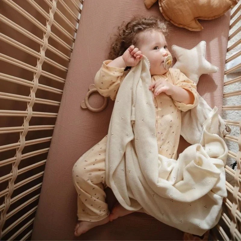 Couverture Pointelle ivoire - Mushie – Image 4