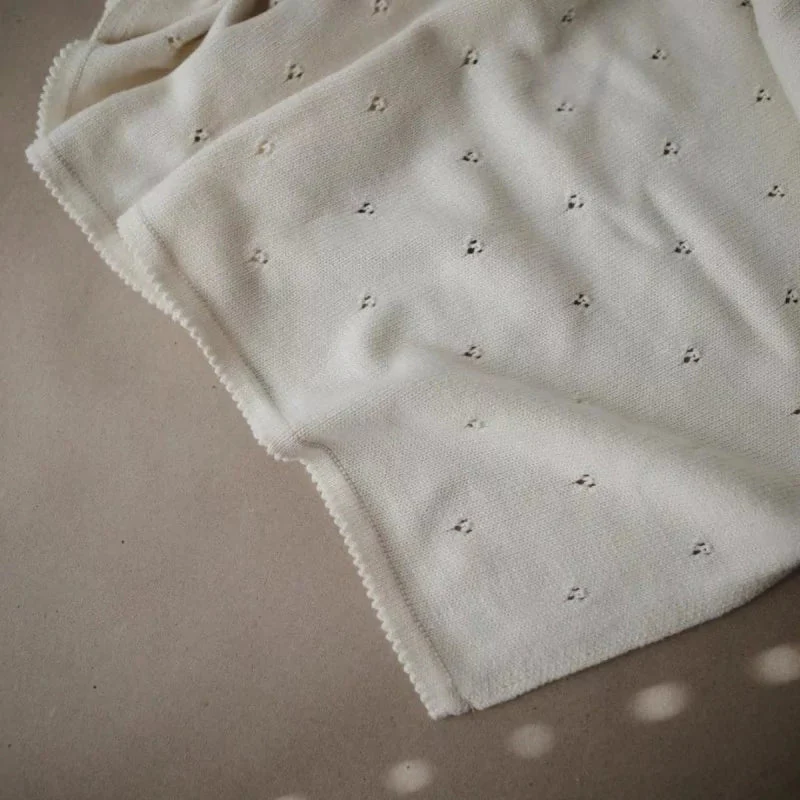 Couverture Pointelle ivoire - Mushie – Image 2