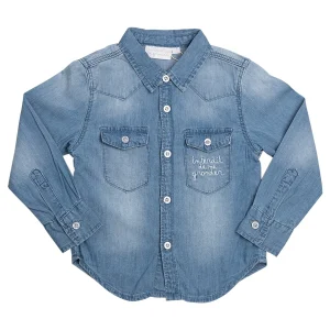 Chemise en jean Interdit De Me Gronder Denim marine
