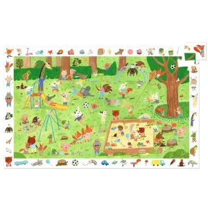 Puzzle observation cherche & trouve | Le square des petits amis | 35 pcs