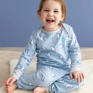 Ensemble pyjama manches longues enfant bleu foncé