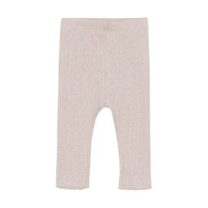 Pantalon en coton biologique Fixoni | Vieux rose