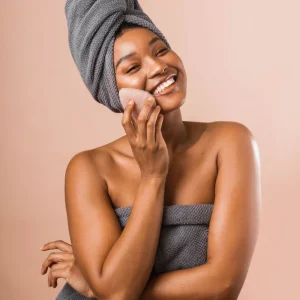 Éponge konjac nettoyante | Rose apaisa