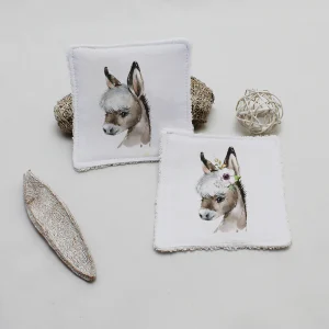 Lingette lavable "Âne"