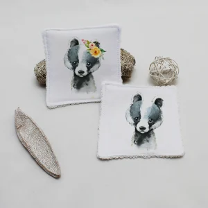 Lingette lavable Blaireau