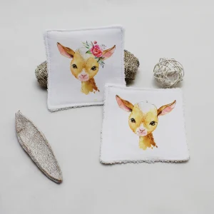 Lingette lavable Chèvre