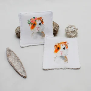 Lingette lavable "Cochon d'inde"