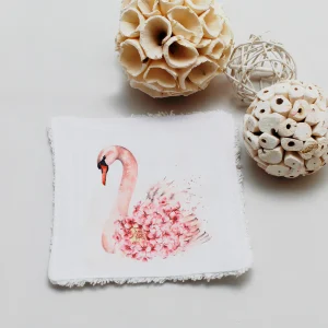 Lingette lavable "Cygne"