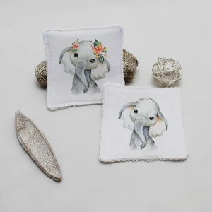 Lingette lavable Éléphant