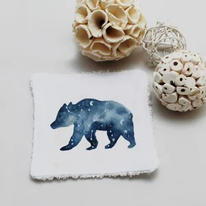 Lingette lavable Constellation Ours