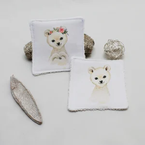 Lingette lavable "Ours polaire"