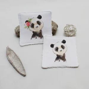 Lingette lavable Panda