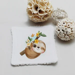 Lingette lavable Paresseux