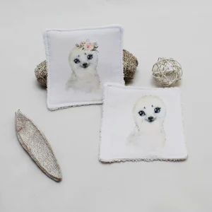 Lingette lavable Phoque