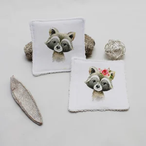 Lingette lavable Raton-laveur