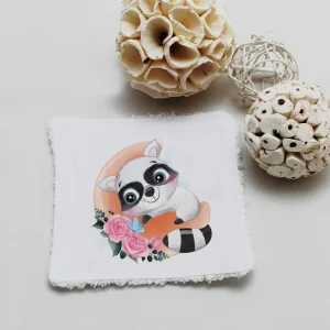 Lingette lavable Raton-laveur