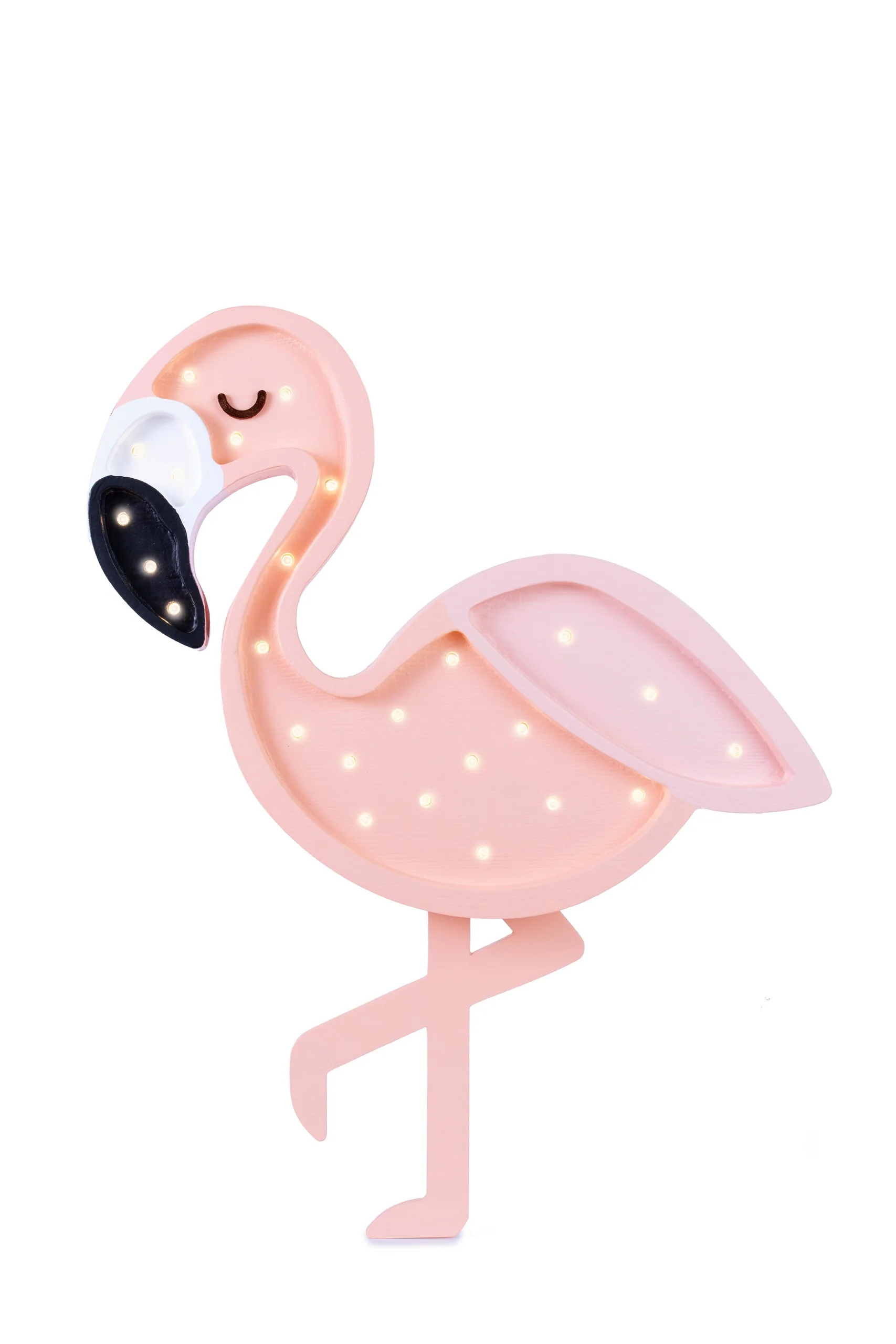 Lampe veilleuse en bois – Flamant rose – Image 4