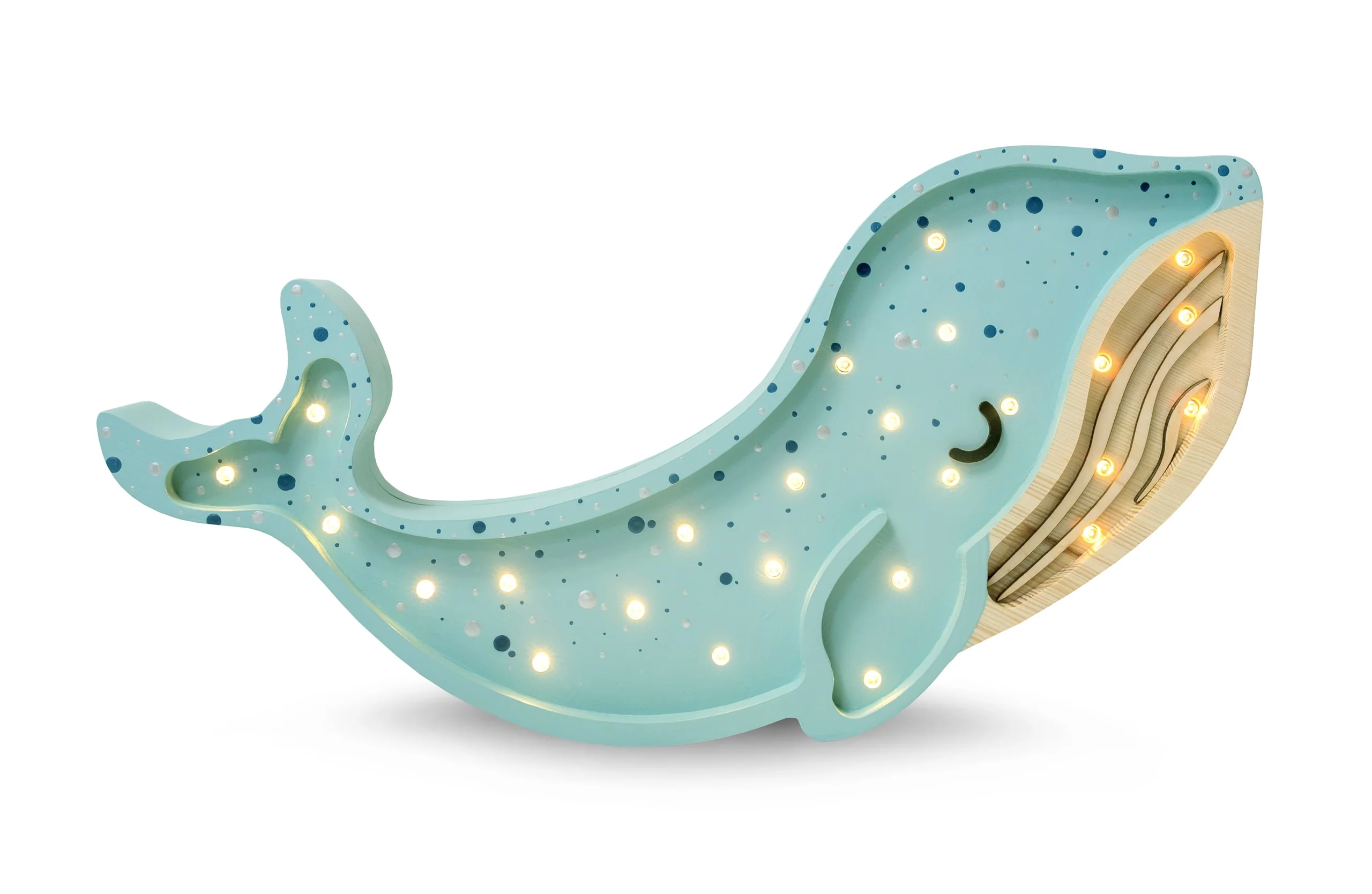 Lampe veilleuse en bois – Baleine – Image 8