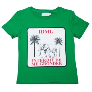 T-shirt Interdit De Me Gronder Olala vert