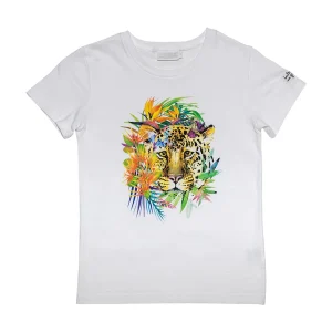 T-shirt Interdit De Me Gronder Panther écru