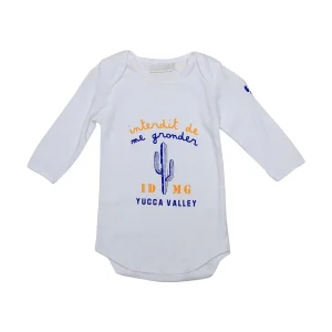Body Bébé Interdit De Me Gronder Petit Cactus blanc